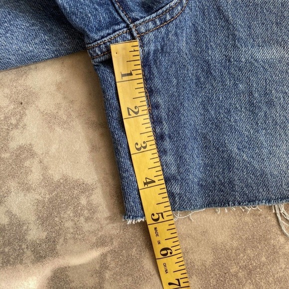 House of Harlow 1960 High Rise Mom Midi Jean Shorts Women Size 26 New‎ - Picture 5 of 13